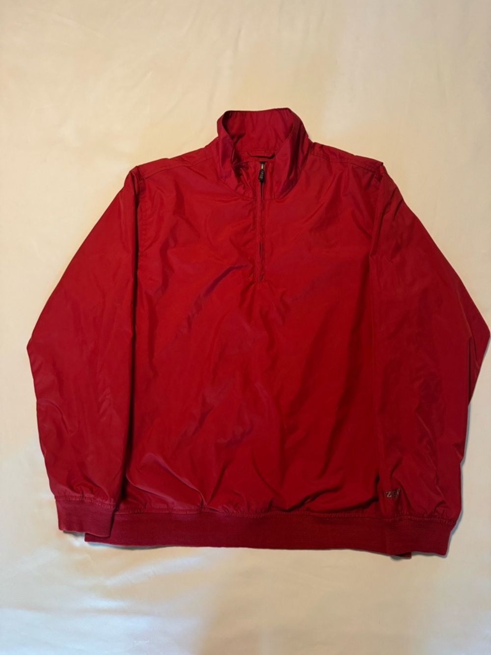 Izod Men's Red Quarter-Zip Windbreaker